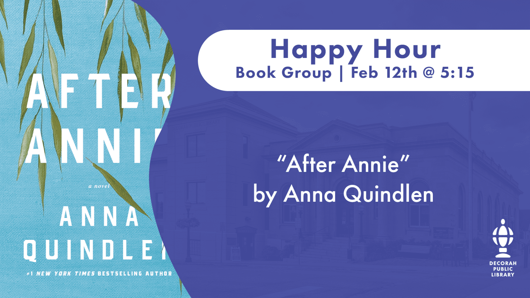 happy hour book group after annie promotional image